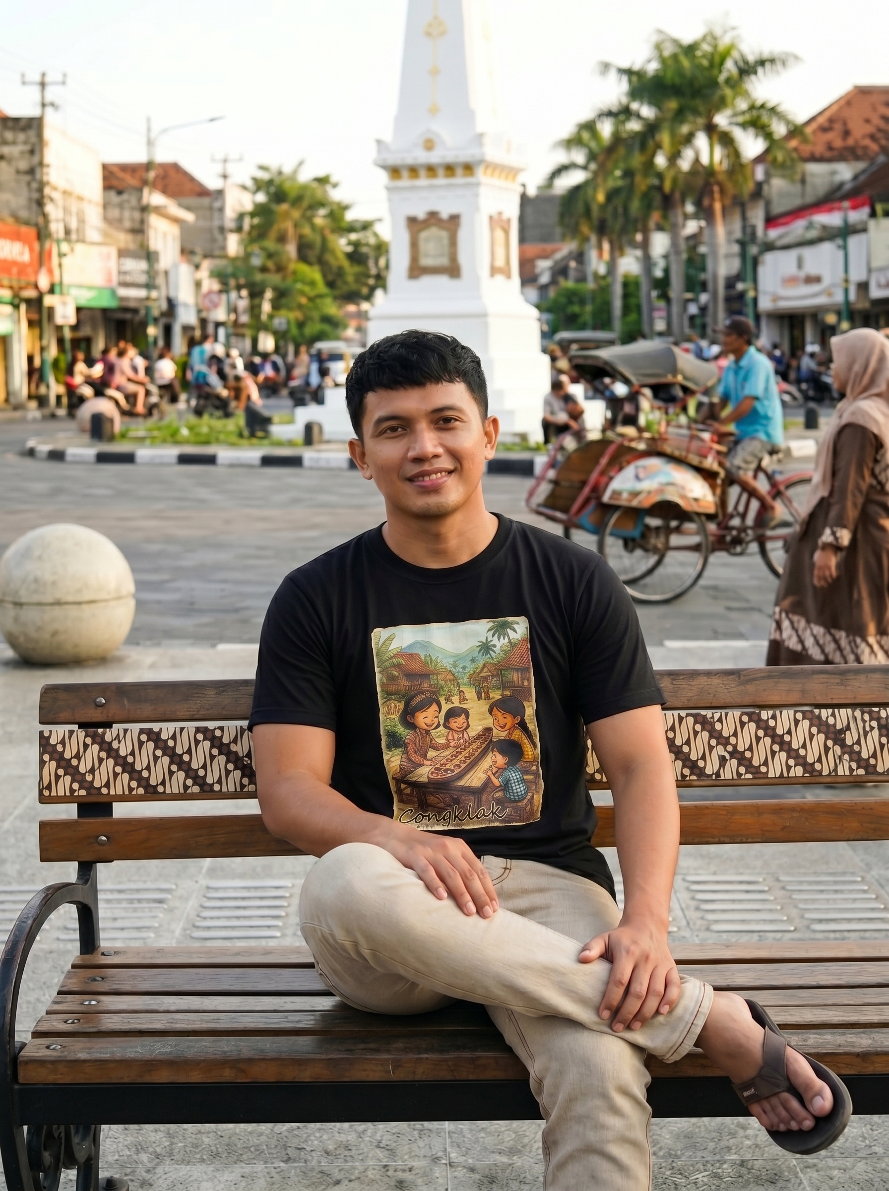 Kaos Khas Jogja Seri Dolanan Jadul - Congklak