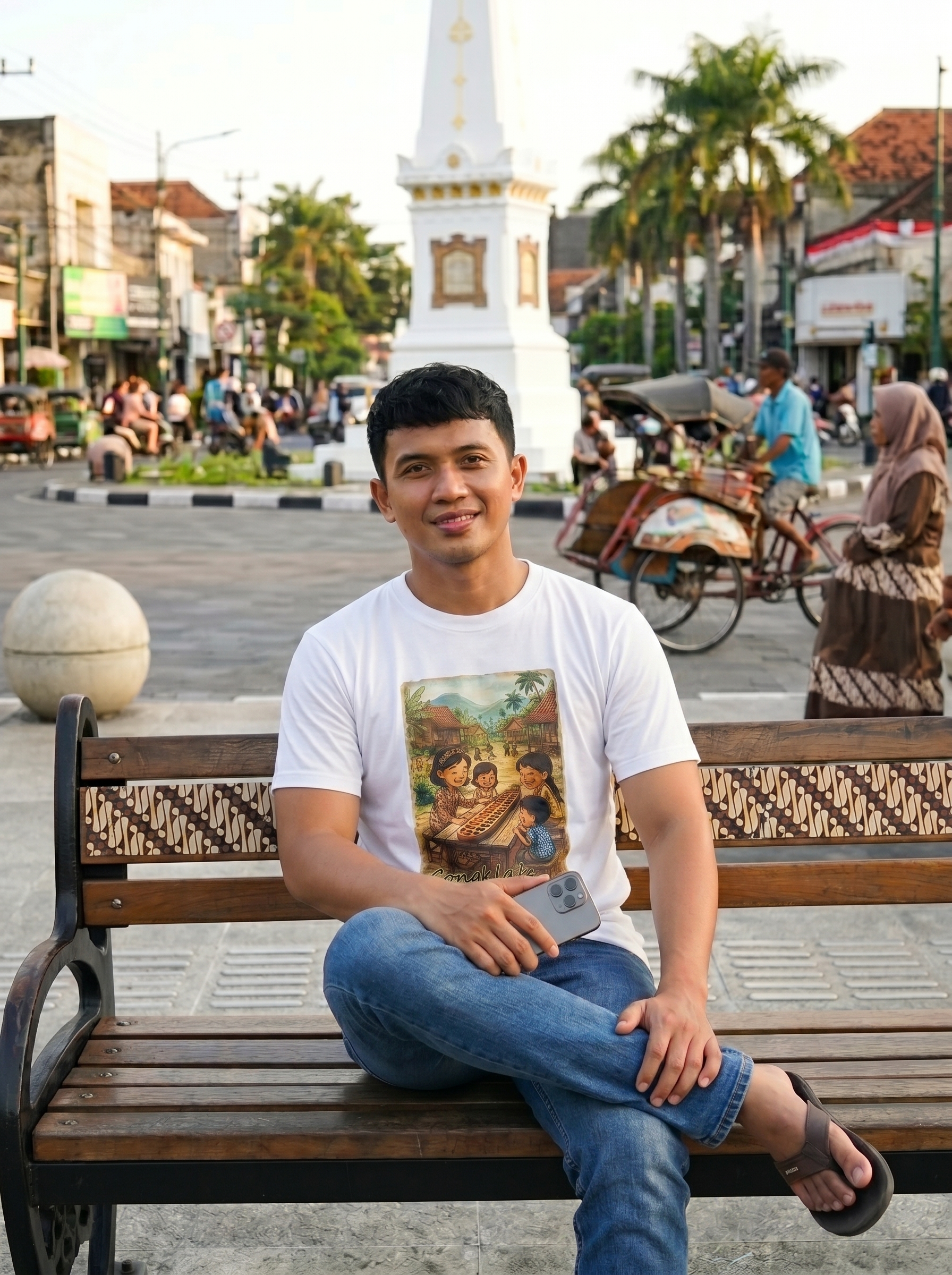 Kaos Khas Jogja Seri Dolanan Jadul - Congklak